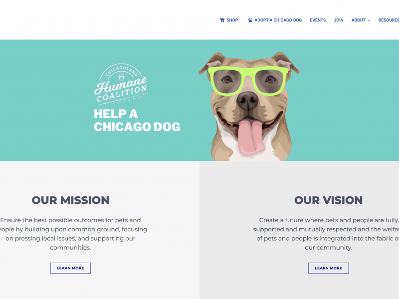 Chicagoland Humane Coalition Website